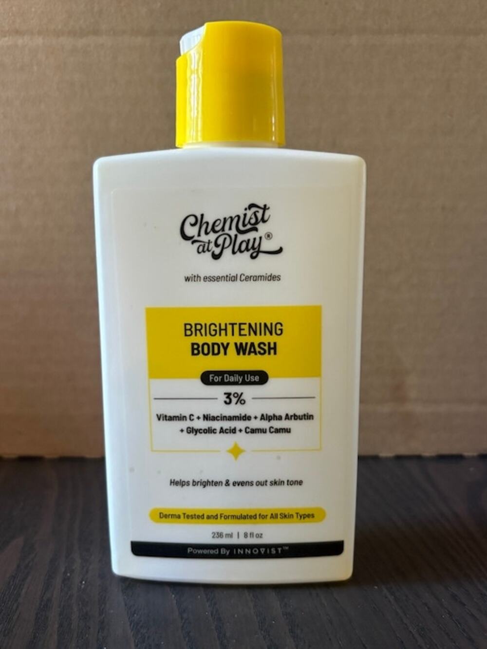 Chemist at Play Body Wash Brightening, All Types New Sealed 8oz/236ml Exp09/2028